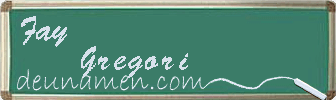 Fay Gregori Visitenkarte